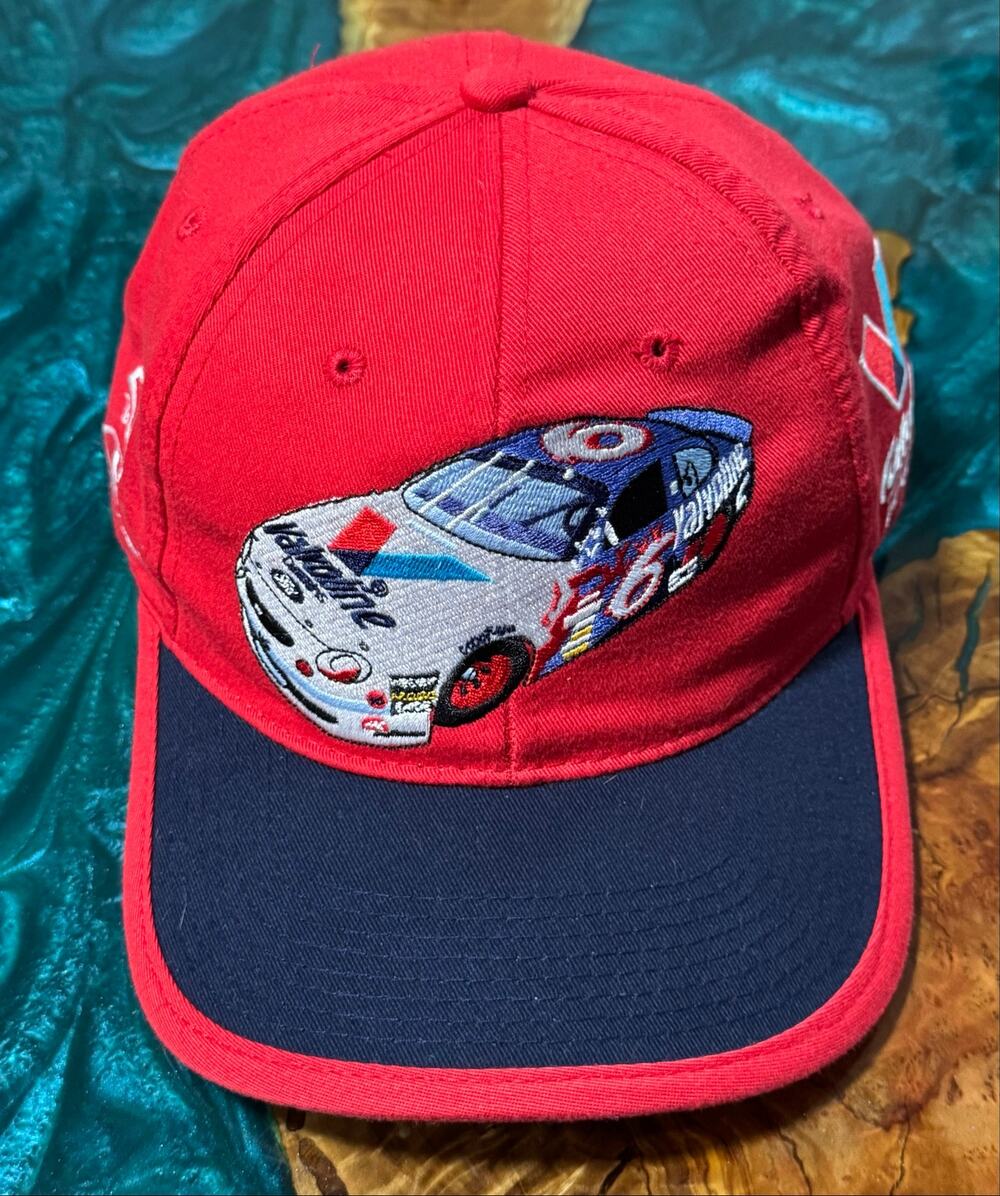 VTG 90's Mark Martin #6 Nascar Strap Back Hat Cap Valvoline Race Car